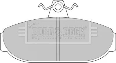 BBP1079 BORG & BECK Комплект тормозных колодок, дисковый тормоз