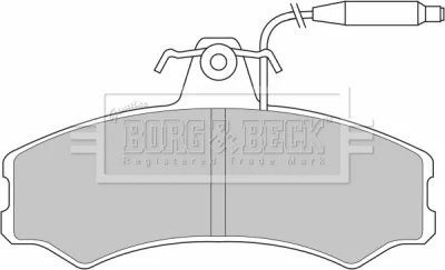 BBP1082 BORG & BECK Комплект тормозных колодок, дисковый тормоз
