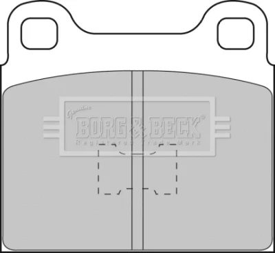 BBP1085 BORG & BECK Комплект тормозных колодок, дисковый тормоз