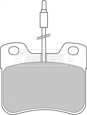 BBP1091 BORG & BECK Комплект тормозных колодок, дисковый тормоз