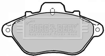 BBP1165 BORG & BECK Комплект тормозных колодок, дисковый тормоз