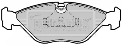 BBP1186 BORG & BECK Комплект тормозных колодок, дисковый тормоз