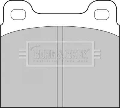 BBP1210 BORG & BECK Комплект тормозных колодок, дисковый тормоз