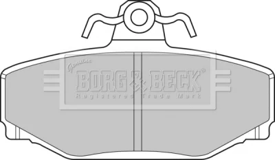 BBP1218 BORG & BECK Комплект тормозных колодок, дисковый тормоз