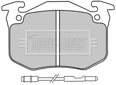 BBP1230 BORG & BECK Комплект тормозных колодок, дисковый тормоз