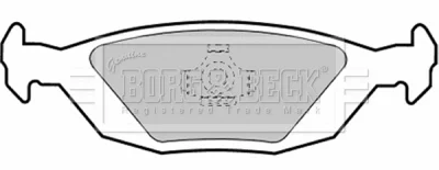 BBP1252 BORG & BECK Комплект тормозных колодок, дисковый тормоз