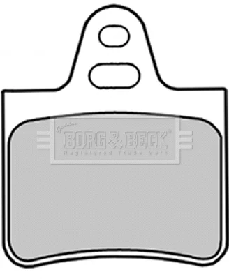 BBP1257 BORG & BECK Комплект тормозных колодок, дисковый тормоз