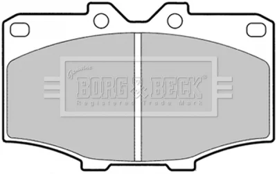 BBP1278 BORG & BECK Комплект тормозных колодок, дисковый тормоз