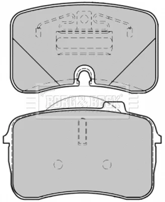BBP1363 BORG & BECK Комплект тормозных колодок, дисковый тормоз