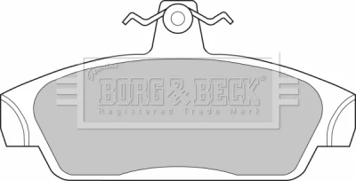 BBP1411 BORG & BECK Комплект тормозных колодок, дисковый тормоз