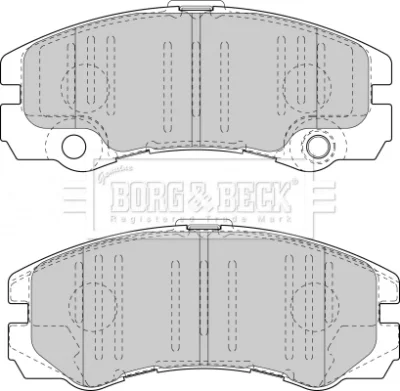 BBP1419 BORG & BECK Комплект тормозных колодок, дисковый тормоз
