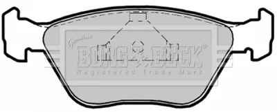 BBP1475 BORG & BECK Комплект тормозных колодок, дисковый тормоз