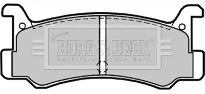 BBP1540 BORG & BECK Комплект тормозных колодок, дисковый тормоз