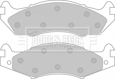 BBP1566 BORG & BECK Комплект тормозных колодок, дисковый тормоз
