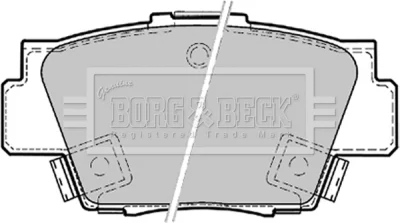 BBP1569 BORG & BECK Комплект тормозных колодок, дисковый тормоз