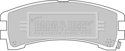 BBP1586 BORG & BECK Комплект тормозных колодок, дисковый тормоз