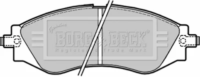 BBP1642 BORG & BECK Комплект тормозных колодок, дисковый тормоз