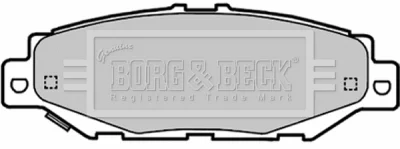 BBP1701 BORG & BECK Комплект тормозных колодок, дисковый тормоз