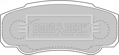 BBP1763 BORG & BECK Комплект тормозных колодок, дисковый тормоз