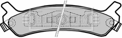 BBP1788 BORG & BECK Комплект тормозных колодок, дисковый тормоз