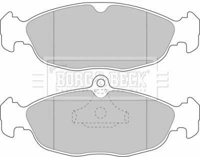 BBP1791 BORG & BECK Комплект тормозных колодок, дисковый тормоз