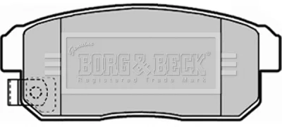 BBP1921 BORG & BECK Комплект тормозных колодок, дисковый тормоз