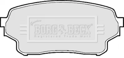 BBP1953 BORG & BECK Комплект тормозных колодок, дисковый тормоз