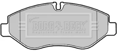 Комплект тормозных колодок, дисковый тормоз BORG & BECK BBP2021