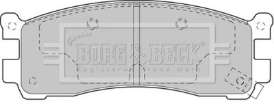 BBP2135 BORG & BECK Комплект тормозных колодок, дисковый тормоз