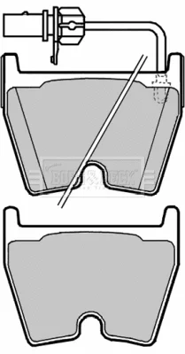 BBP2138 BORG & BECK Комплект тормозных колодок, дисковый тормоз