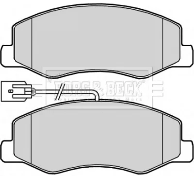 BBP2268 BORG & BECK Комплект тормозных колодок, дисковый тормоз