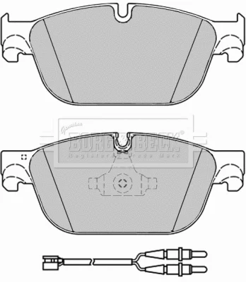 BBP2284 BORG & BECK Комплект тормозных колодок, дисковый тормоз
