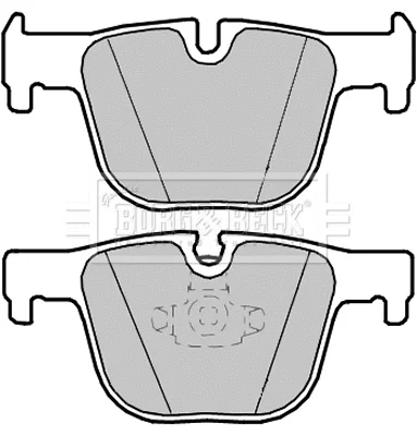 BBP2347 BORG & BECK Комплект тормозных колодок, дисковый тормоз