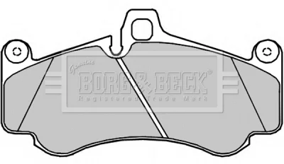 BBP2371 BORG & BECK Комплект тормозных колодок, дисковый тормоз