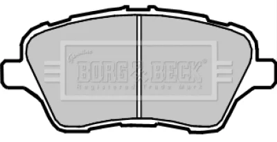 BBP2379 BORG & BECK Комплект тормозных колодок, дисковый тормоз