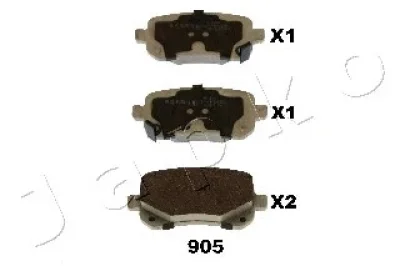 Комплект тормозных колодок, дисковый тормоз JAPKO 51905