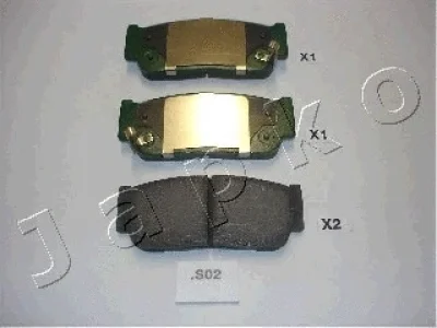 51S02 JAPKO Комплект тормозных колодок, дисковый тормоз