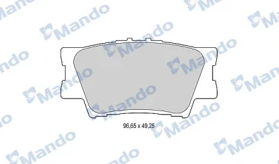 MBF015876 MANDO Комплект тормозных колодок, дисковый тормоз