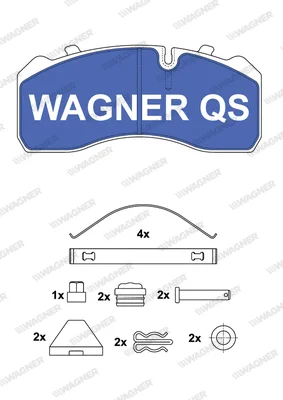 Комплект тормозных колодок, дисковый тормоз WAGNER 2909304950