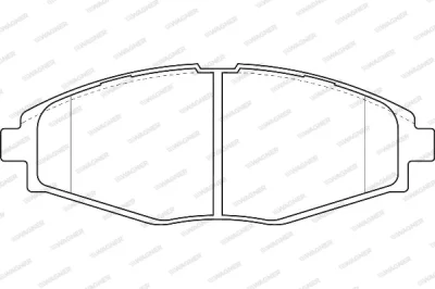 WBP23241A WAGNER Комплект тормозных колодок, дисковый тормоз
