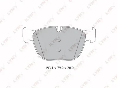 BD-1418 LYNXAUTO Комплект тормозных колодок, дисковый тормоз