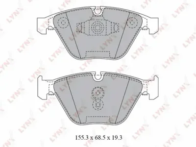 BD-1423 LYNXAUTO Комплект тормозных колодок, дисковый тормоз