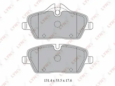 BD-1429 LYNXAUTO Комплект тормозных колодок, дисковый тормоз