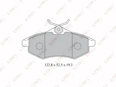 BD-2204 LYNXAUTO Комплект тормозных колодок, дисковый тормоз