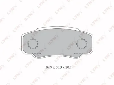 BD-2217 LYNXAUTO Комплект тормозных колодок, дисковый тормоз