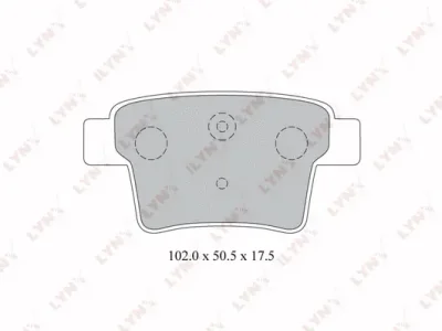 Комплект тормозных колодок, дисковый тормоз LYNXAUTO BD-3008