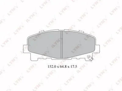 BD-3424 LYNXAUTO Комплект тормозных колодок, дисковый тормоз