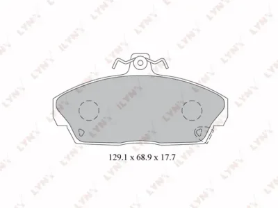 BD-3426 LYNXAUTO Комплект тормозных колодок, дисковый тормоз