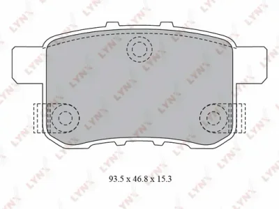 Комплект тормозных колодок, дисковый тормоз LYNXAUTO BD-3431