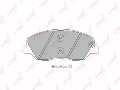BD-3615 LYNXAUTO Комплект тормозных колодок, дисковый тормоз